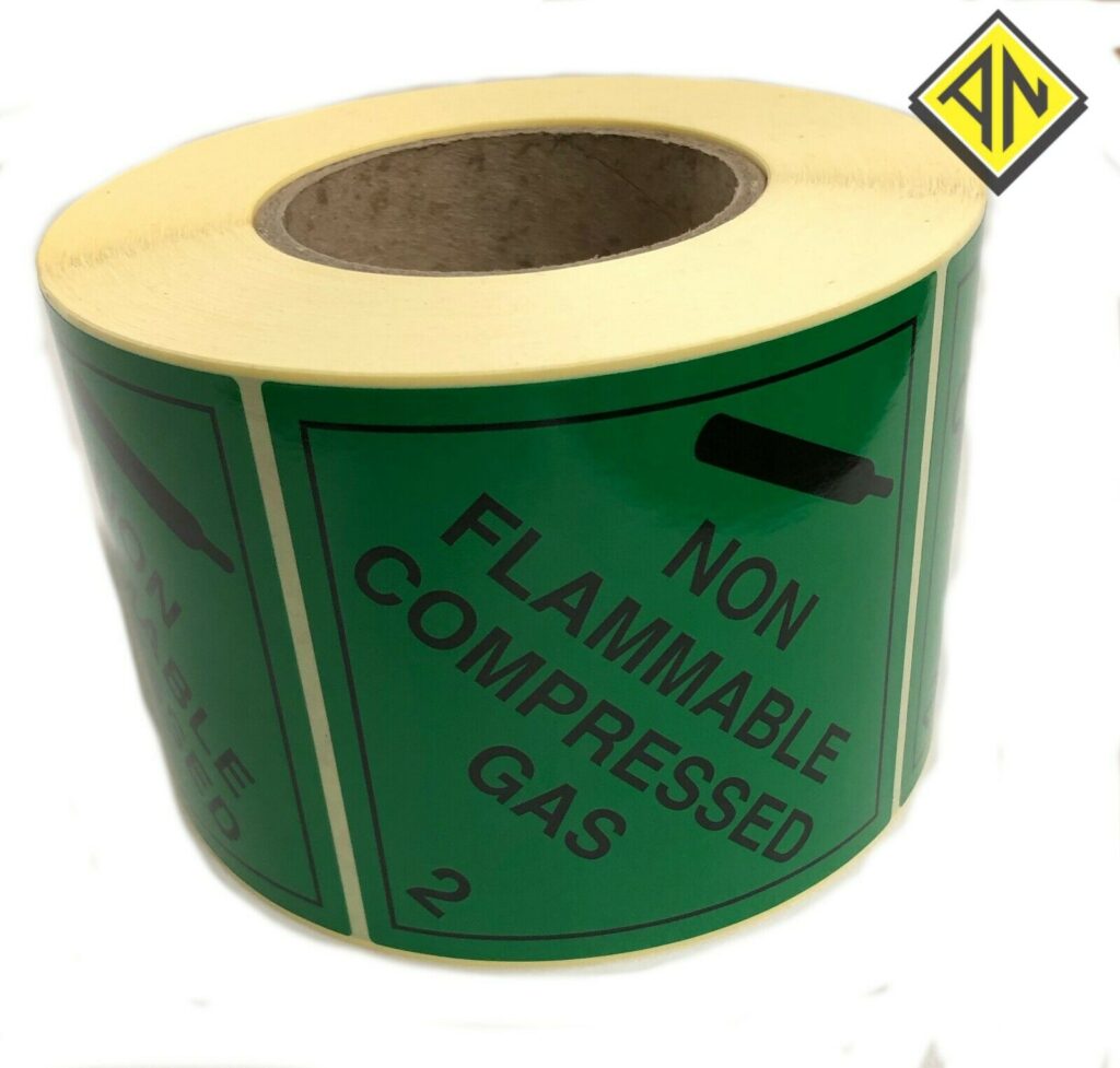 Non Flammable Compressed Gas Labels | Alan Northrop