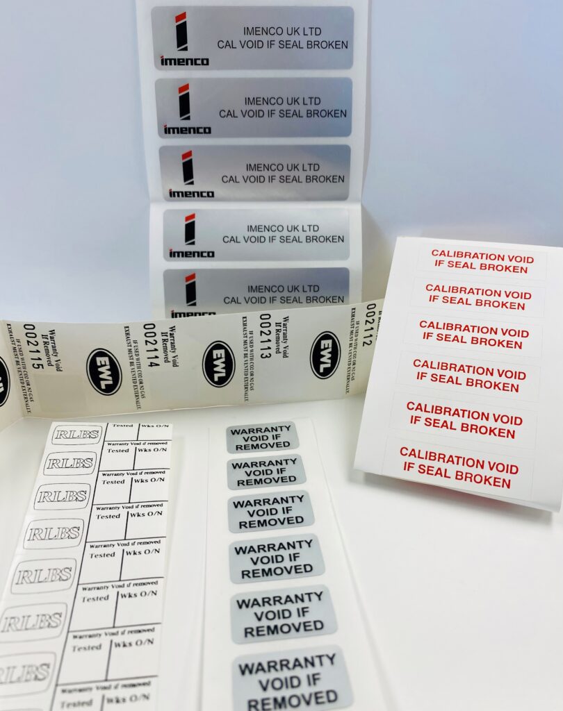 void and tamper resistant labels