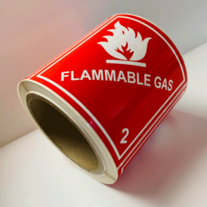 Flammable Gas label