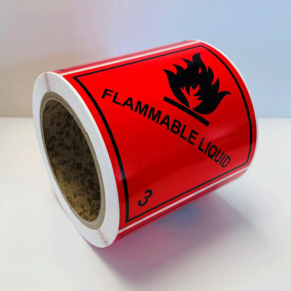 Featured image for “Flammable Liquid Self Adhesive Labels.”